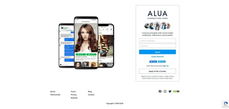 Alua website