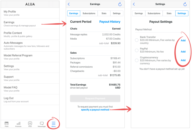 Alua payout