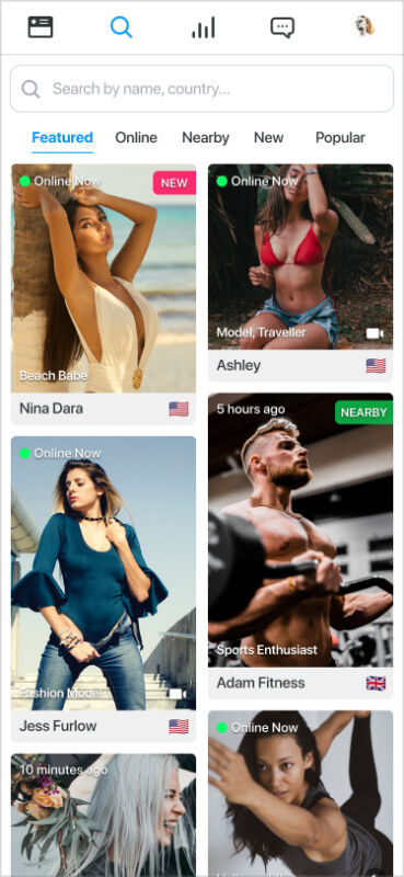 Featured Tab on Alua