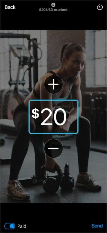 Paid content on Alua
